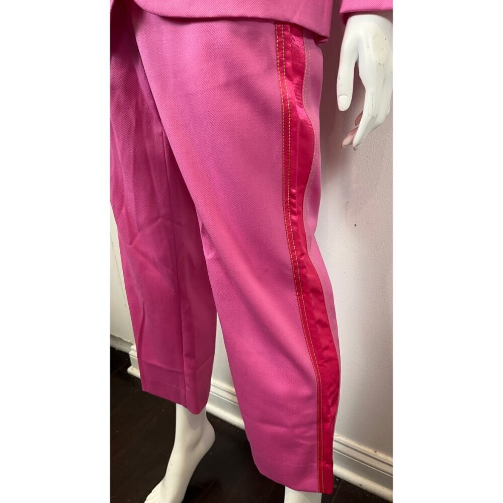 SIES MARJAN PINK SATIN TUXEDO SUIT - Picture 11 of 13